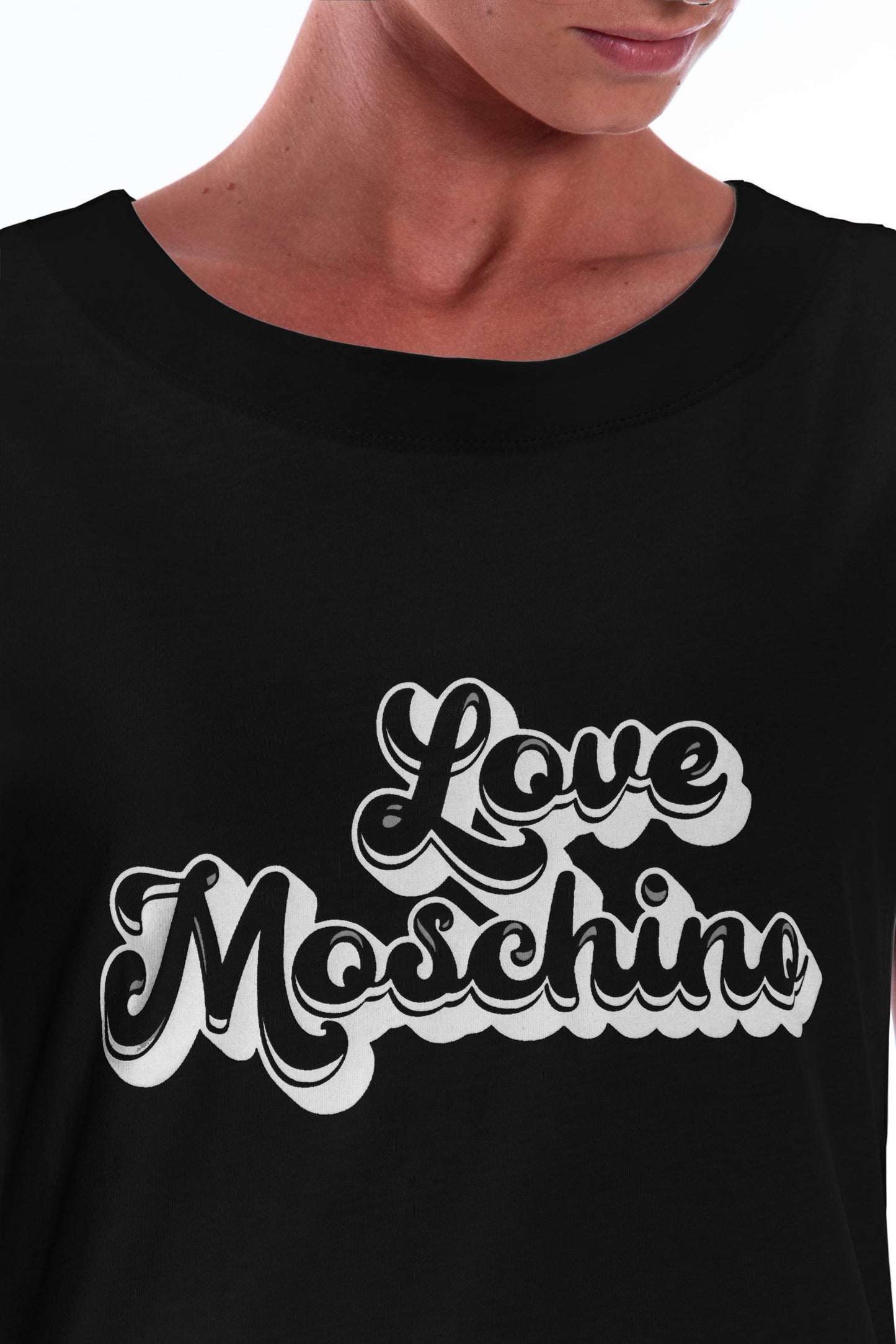 Love Moschino Black Cotton Dress