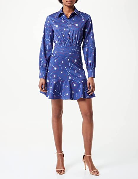 Love Moschino Blue Cotton Dress