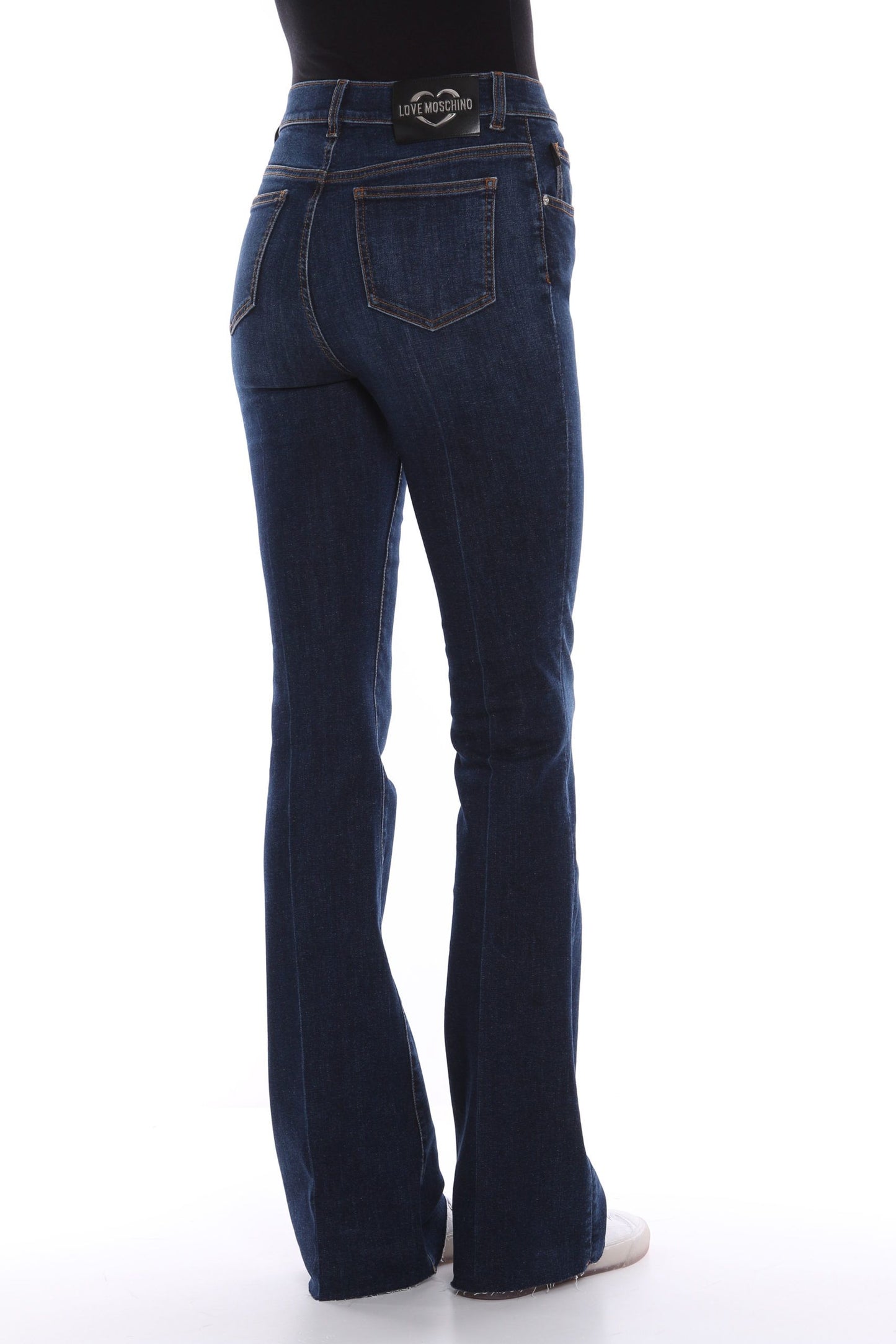 Love Moschino Blue Cotton Jeans & Pant