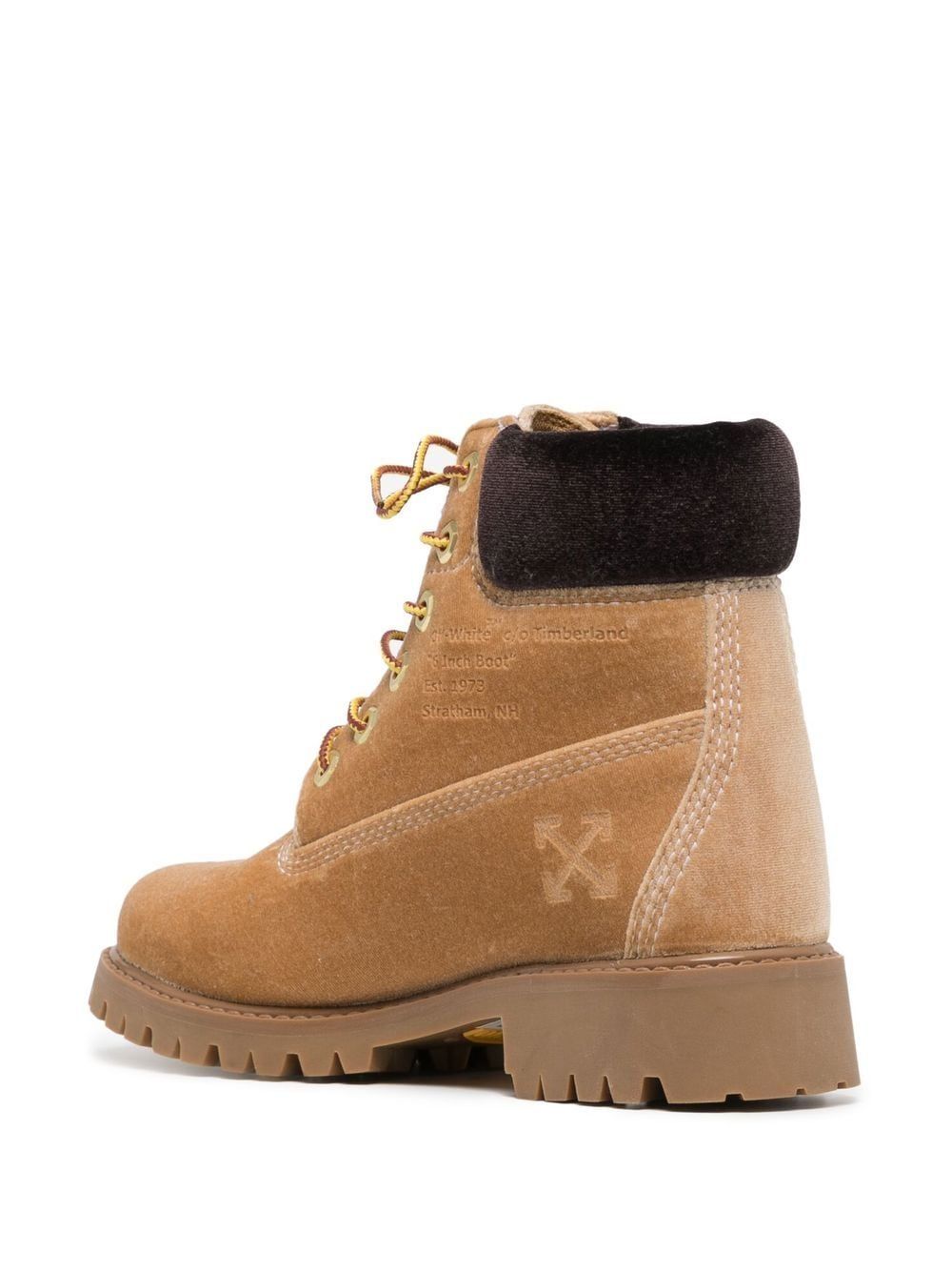 Off-White Beige Leather Boot