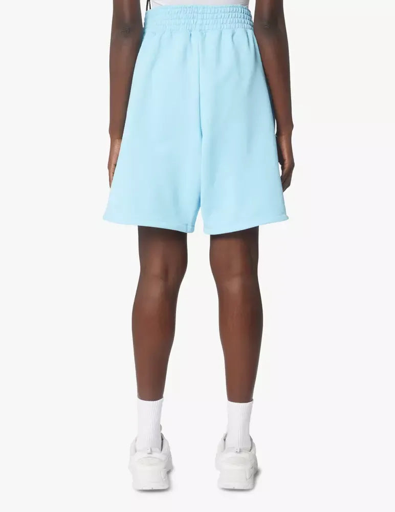 Hinnominate Light Blue Cotton Short