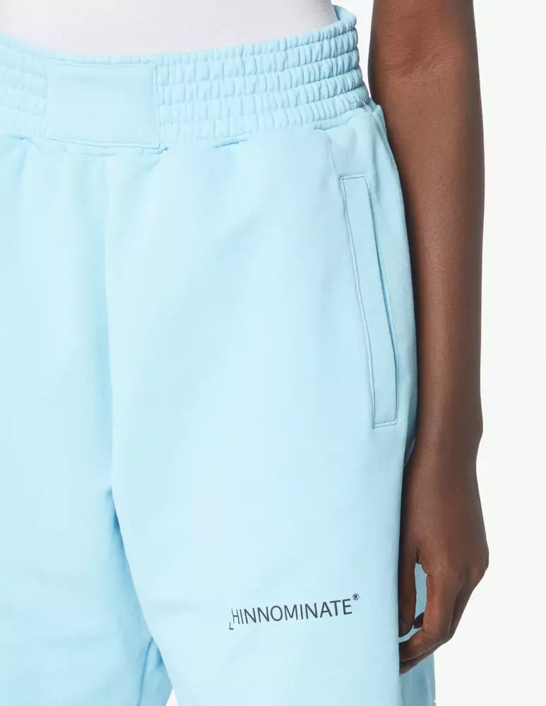 Hinnominate Light Blue Cotton Short