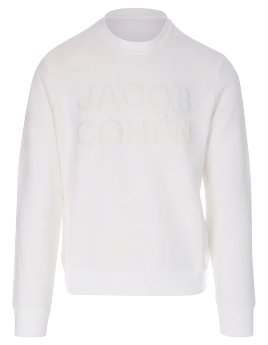 Jacob Cohen White Cotton Sweater