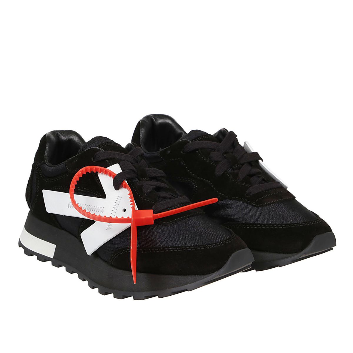 Off-White Black Calfskin Sneakers