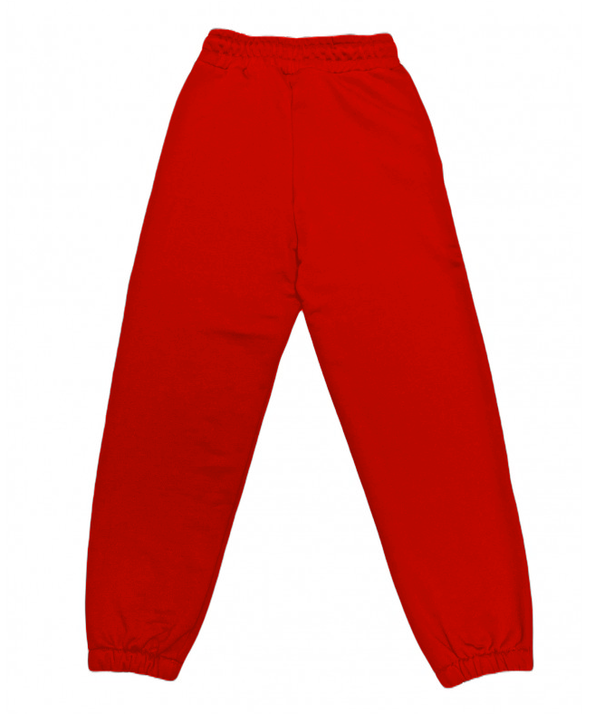 Comme Des Fuckdown Red Cotton Jeans & Pant