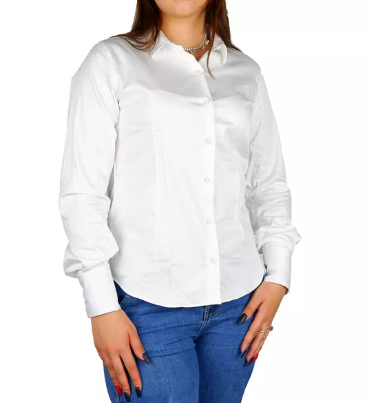 Made in Italy White Cotton Shirt