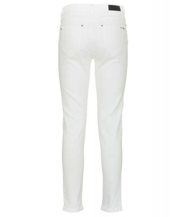 Imperfect White Cotton Jeans & Pant