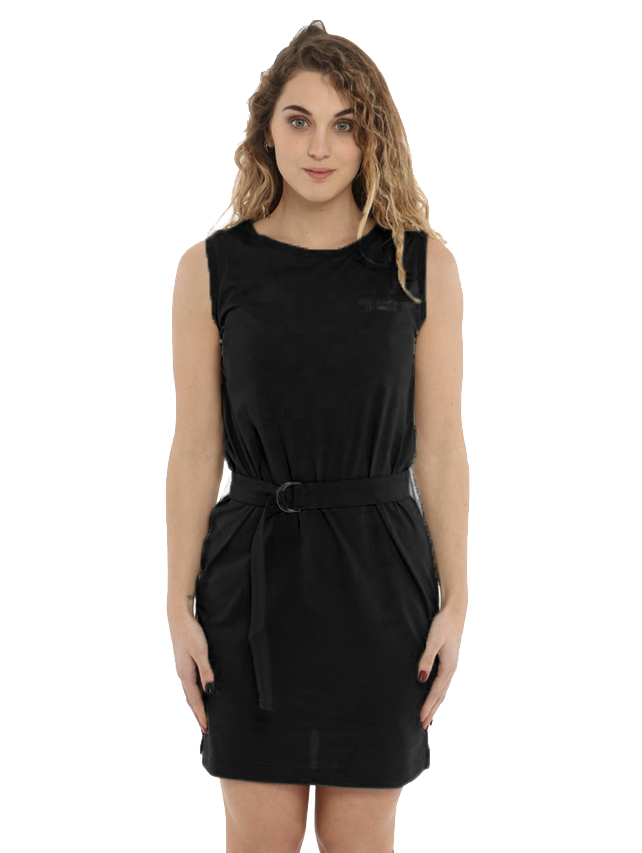 Imperfect Black Cotton Dress