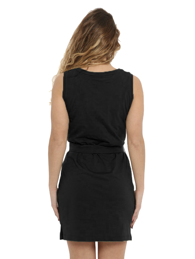 Imperfect Black Cotton Dress