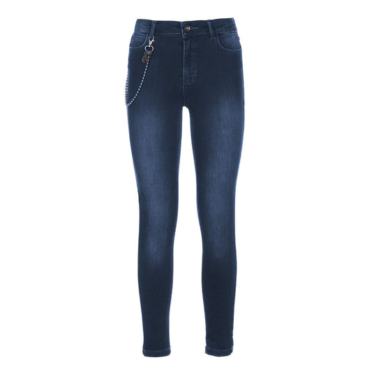 Imperfect Blue Cotton Jeans & Pant