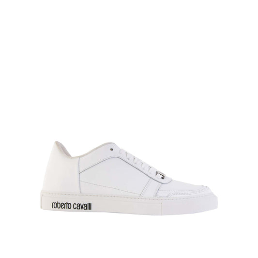 Roberto Cavalli Logo Embossed Hi-Top Sneakers