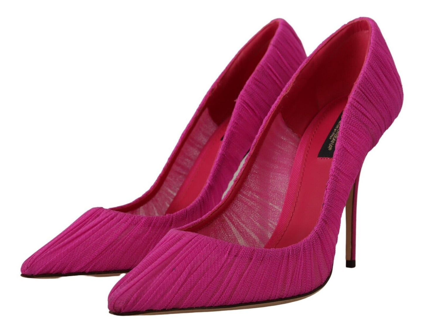 Dolce & Gabbana Pink Tulle Stiletto High Heels Pumps Shoes