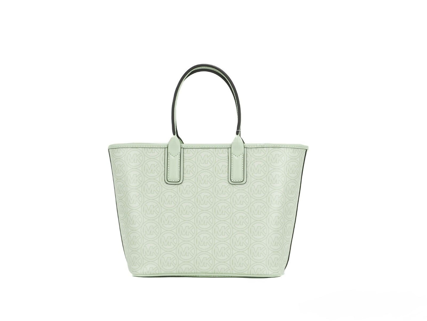 Michael Kors Michael Kors Jodie Small Jacquard Logo Recycled Polyester Tote Handbag Atom Green