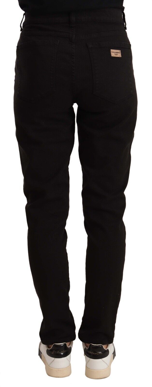 Dolce & Gabbana Black Skinny Slim Denim Cotton Stretch Jeans