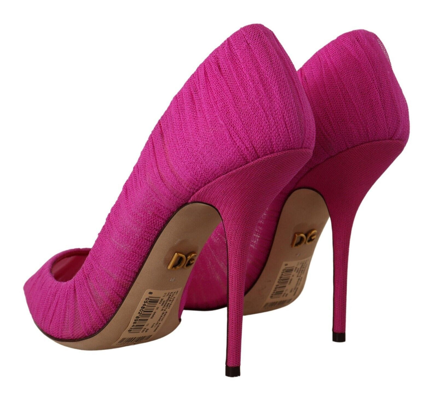 Dolce & Gabbana Pink Tulle Stiletto High Heels Pumps Shoes