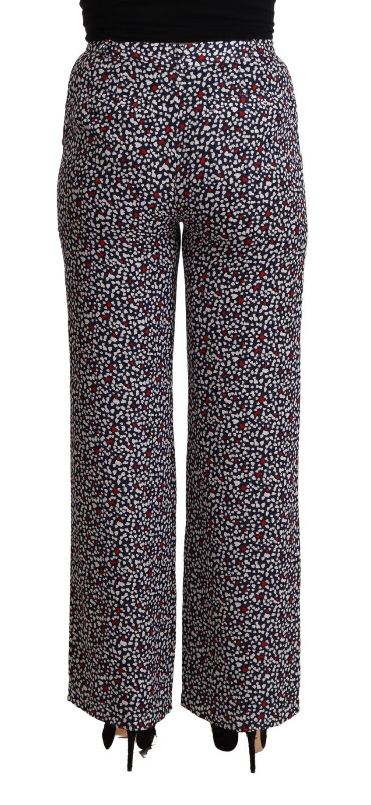 Michael Kors Black High Waist Printed Straight Pants