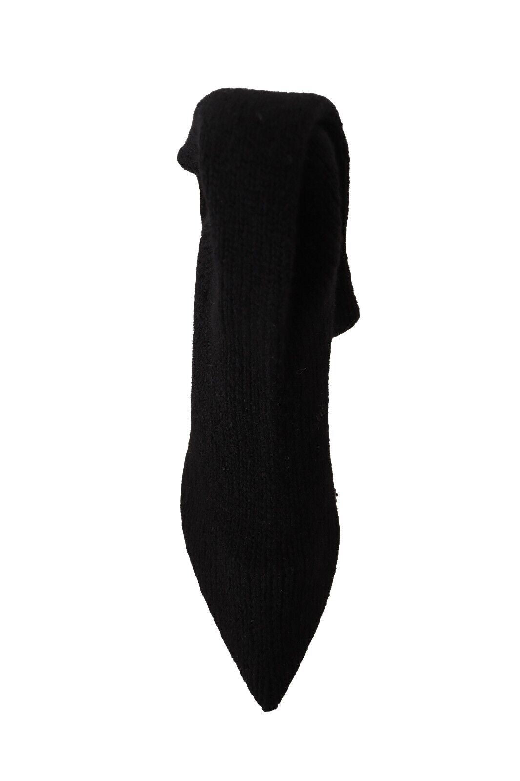 Dolce & Gabbana Black Stretch Socks Knee High Booties Shoes