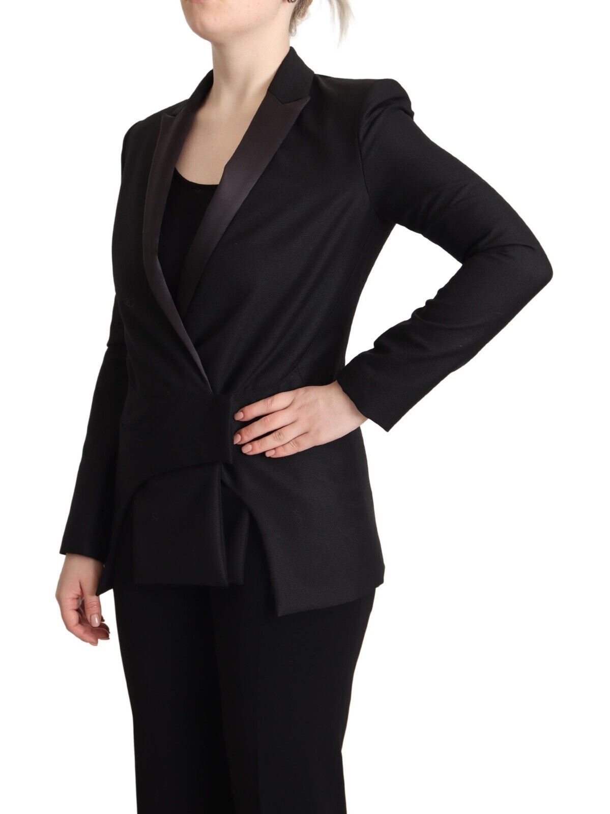 Costume National Black Long Sleeves Double Breasted Jacket