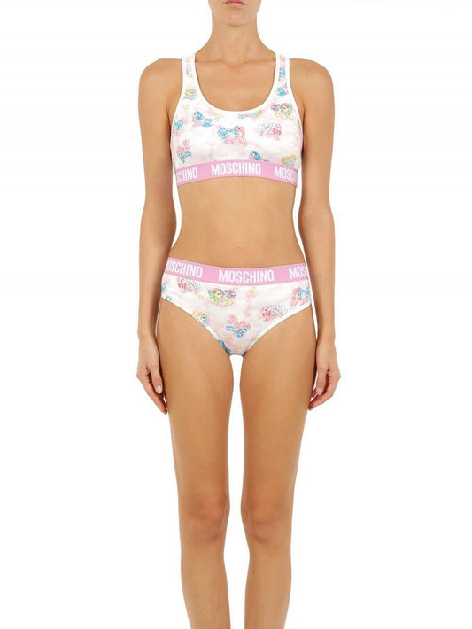 Moschino White Two-Piece Sleepwear My Little Pony Bikini