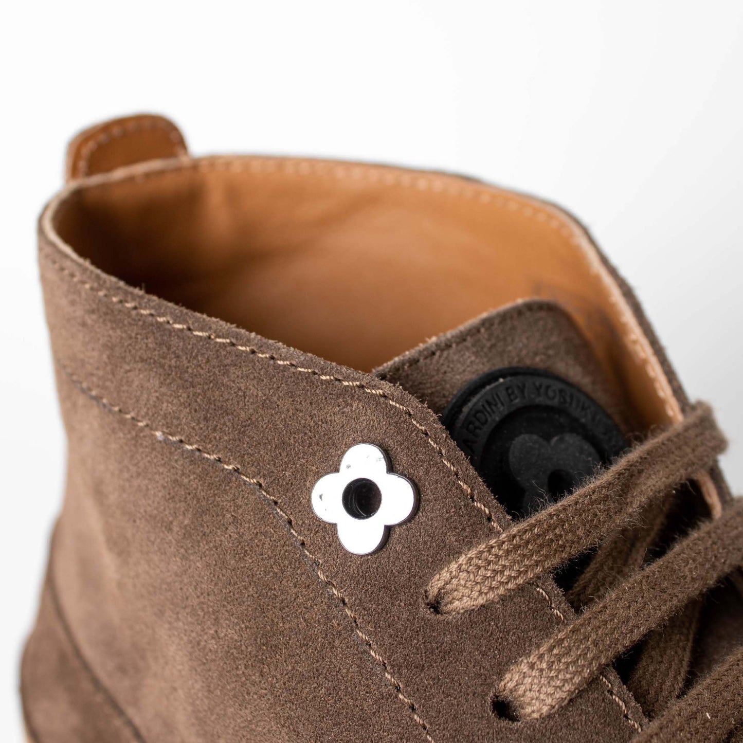 Lardini Brown suede Hi-top sneakers