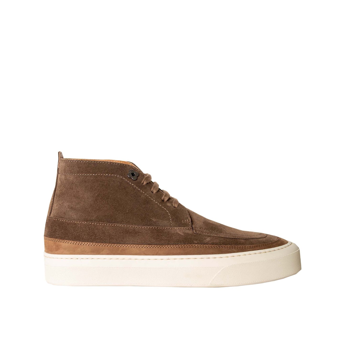 Lardini Brown suede Hi-top sneakers