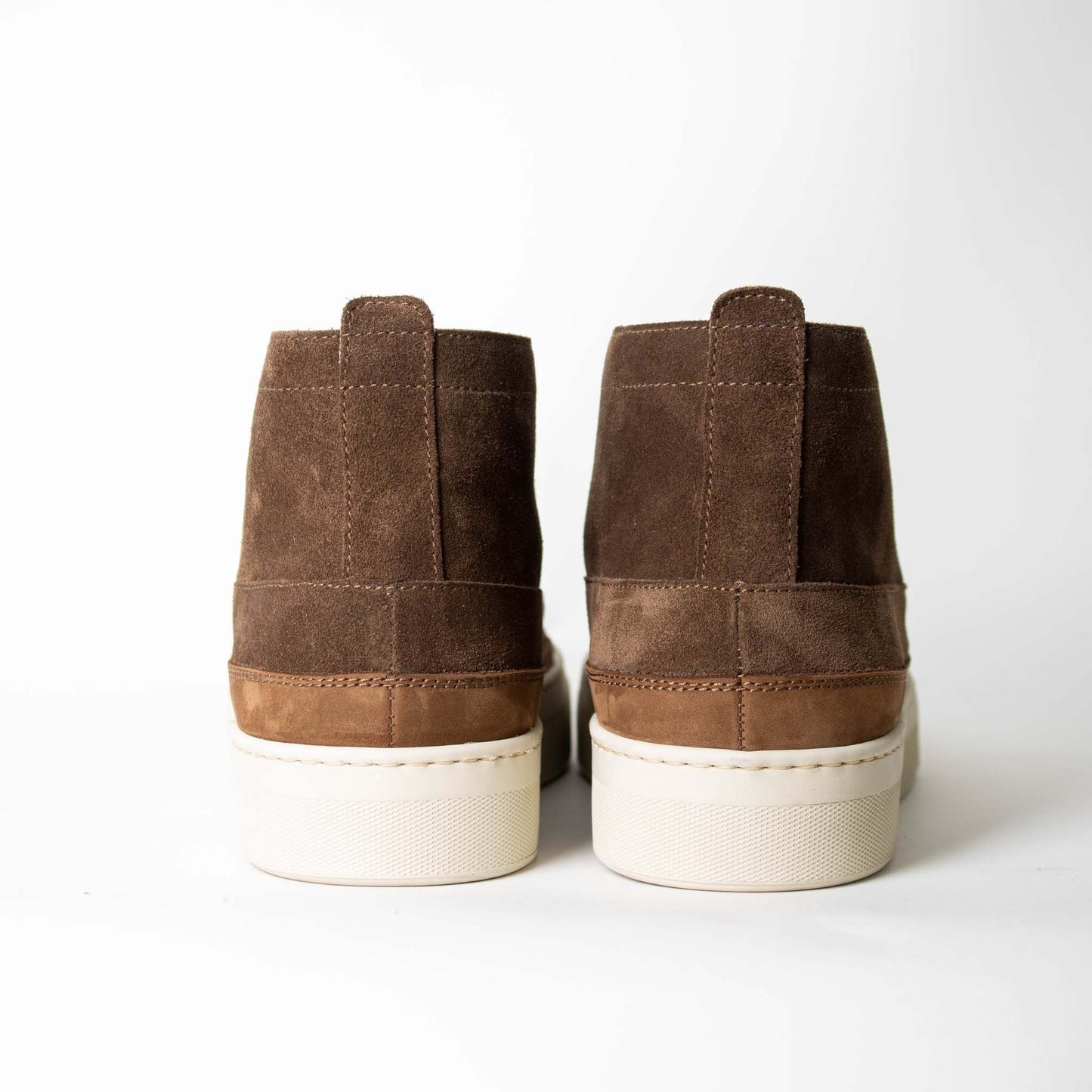 Lardini Brown suede Hi-top sneakers