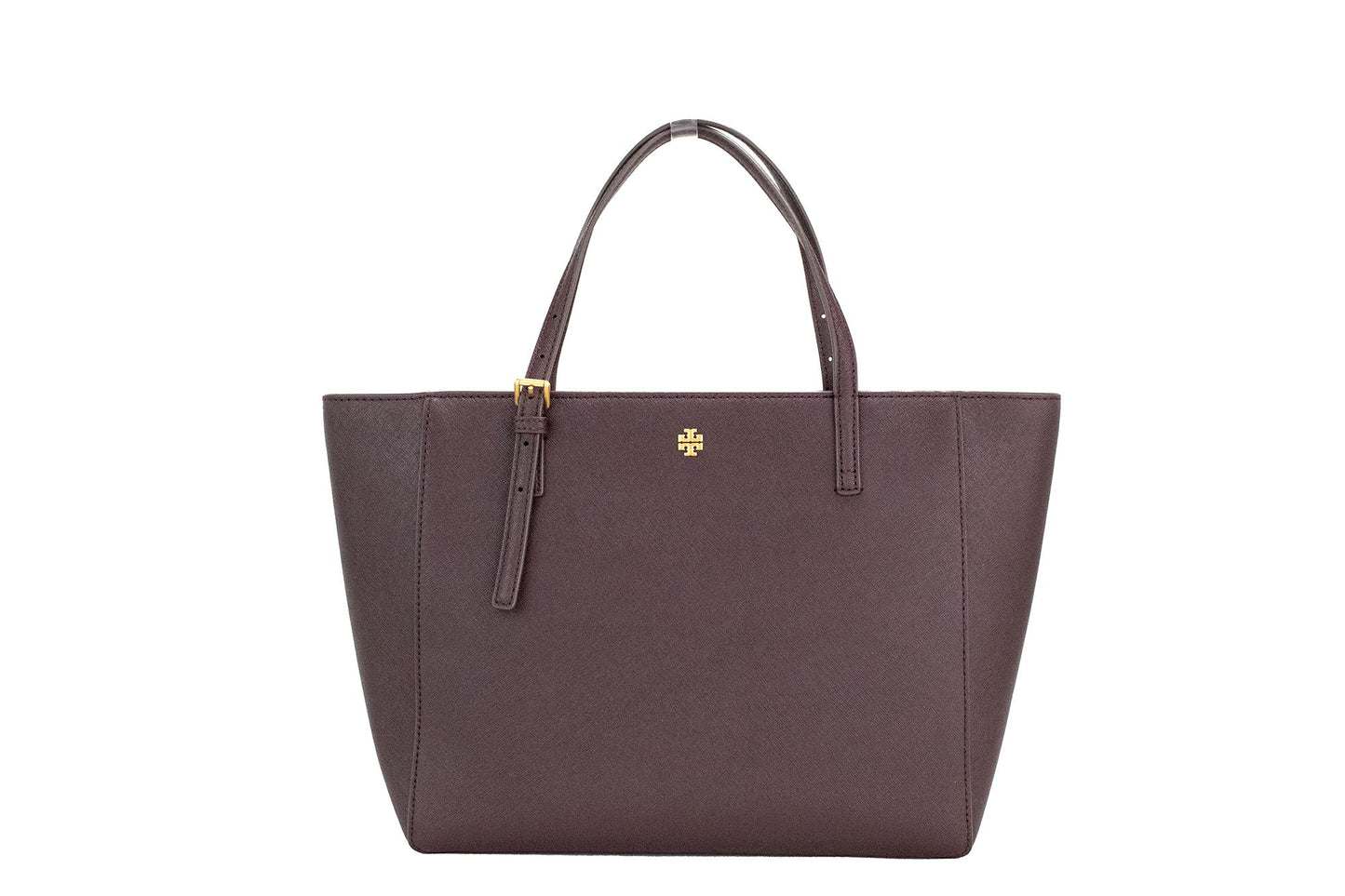 Tory Burch Emerson Small Tempranillo Saffiano Leather Tote Handbag